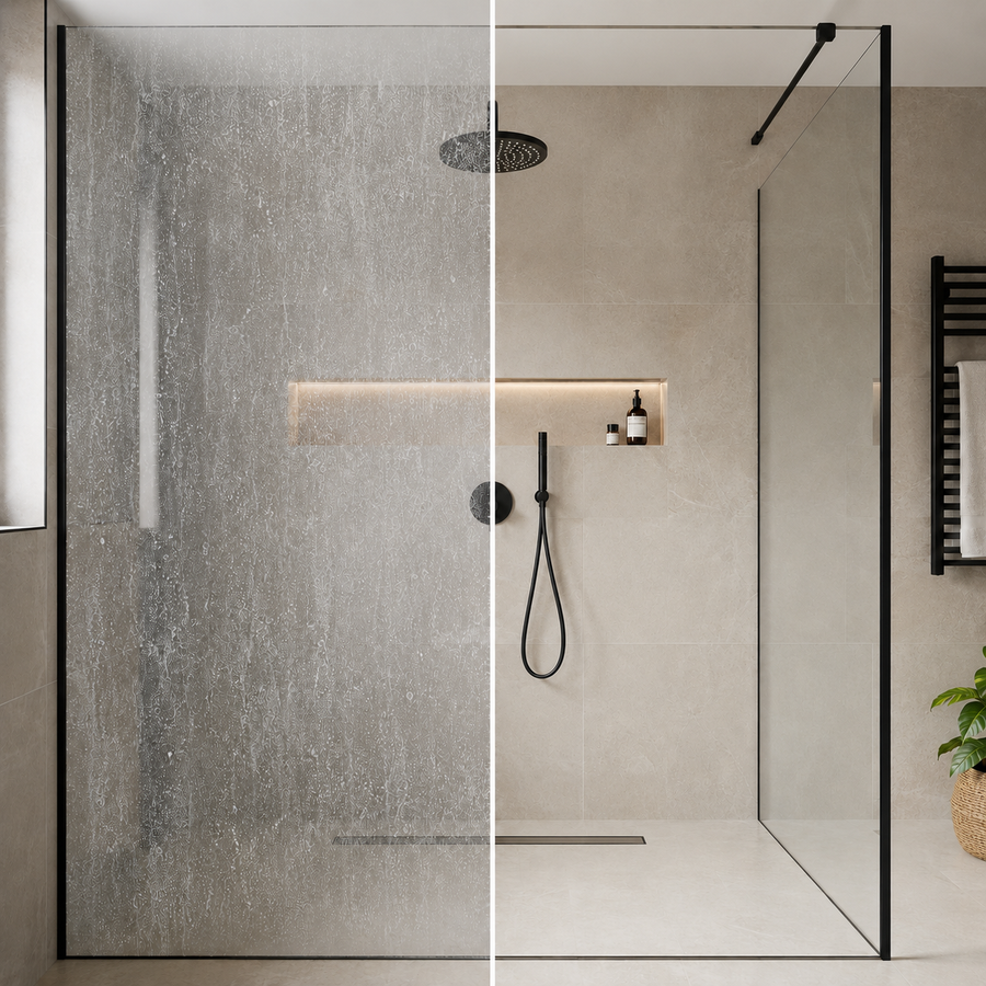 Moho, cal y humedad en el baño